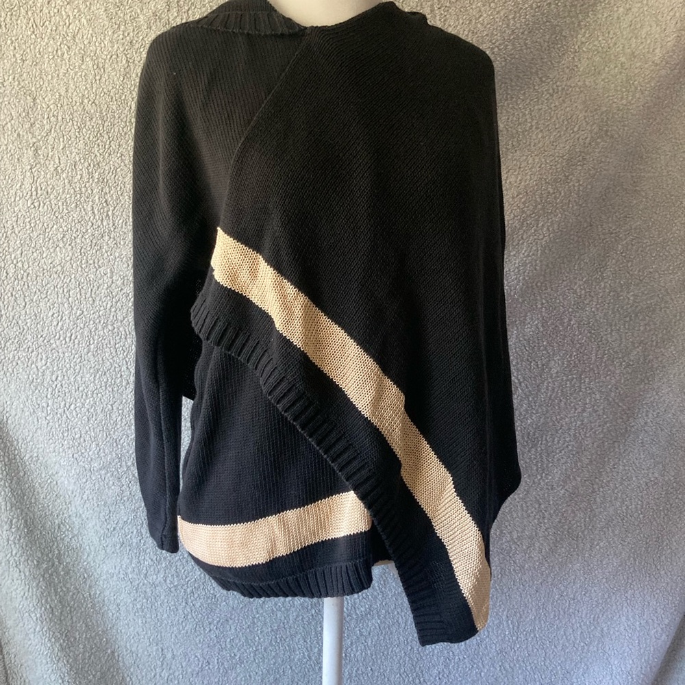 VTG GIANFRANCO FERRE asymmetrical knit wrap sweater